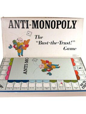 Vintage 1973 Anti-Monopoly Board Game Ralph Anspach Economic Strategy COMPLETE!